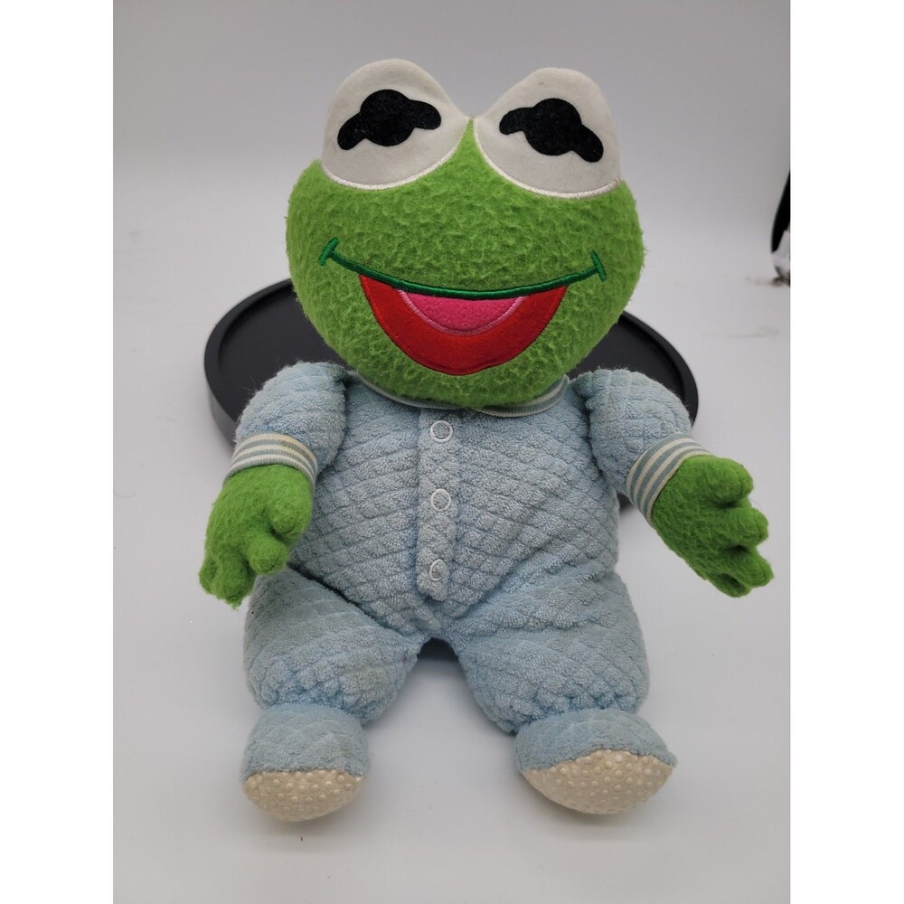 Jim Henson Muppet Babies Kermit the Frog 11” Plush Doll Pajamas Eden Read